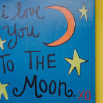 i love you to the moon and back sign