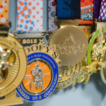 Disney medals hanging on wall